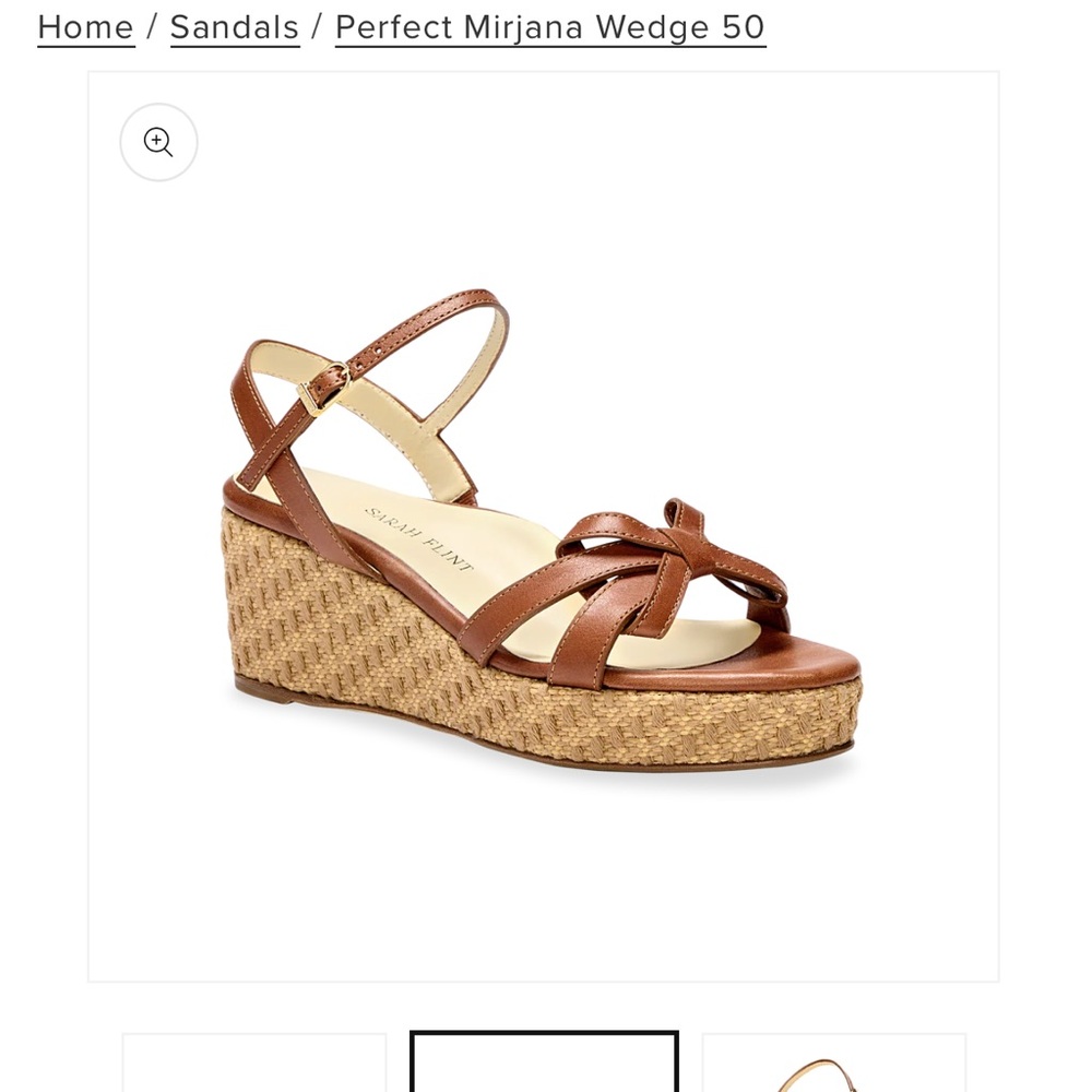 Sarah Flint Brown Wedges - Picture 2 of 9